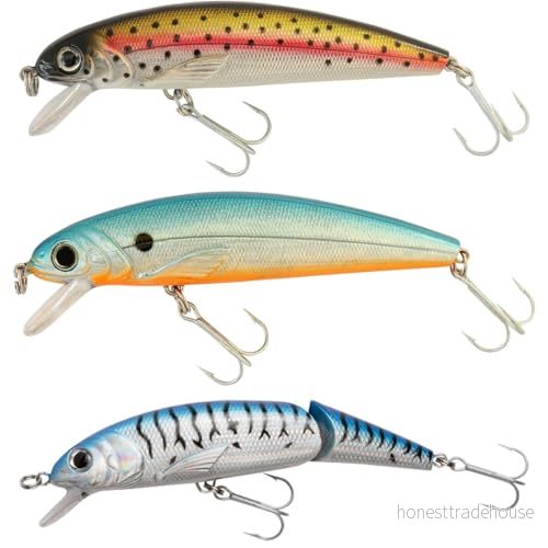 Abu Garcia Tormentor Minnow Crankbait bete 3 pack wobbler öring, abborre, lax, gädda, gös 36282090415