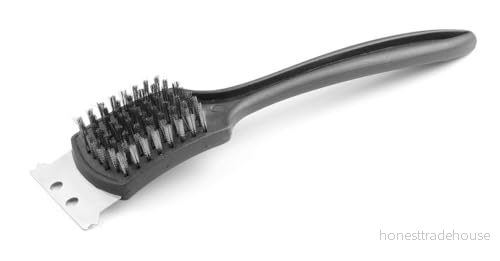 Grillrengöringsborste med skrapa, BBQ galler, stålborst, 70x310x85 mm Hendi 525548 8711369525548