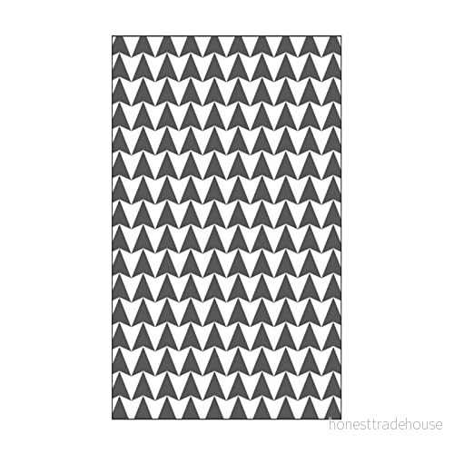 Vaessen Creative Mini präglingsmapp, pilspets, för att lägga till textur och mått på scrapbook sidor, kort andra pappersprojekt, 3 x 5 tum 8716052224593