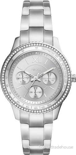 Fossil Stella Sport Kronografklockor silvercoloured, Storlek: One Size, Silver coloured 4064092083422