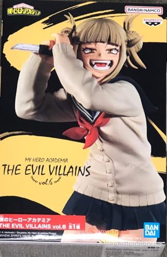 Banpresto Actionfigur Himiko Toga My Hero Academia, The Evil Villains 14cm BP19475 Multifärg 4983164194753