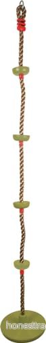 small foot tallrikgunga med klätterrep, utomhusgunga för barn från 3 år, längd: ca. 190 cm, 11878, grön 4020972118783