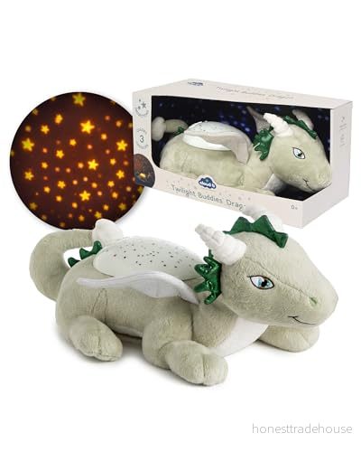 Cloud B Lugnande nattljus stjärnprojektor Gentle Brightness 3 färger konstellationer Auto Shutoff Twilight Buddies Dragon 3700552320102