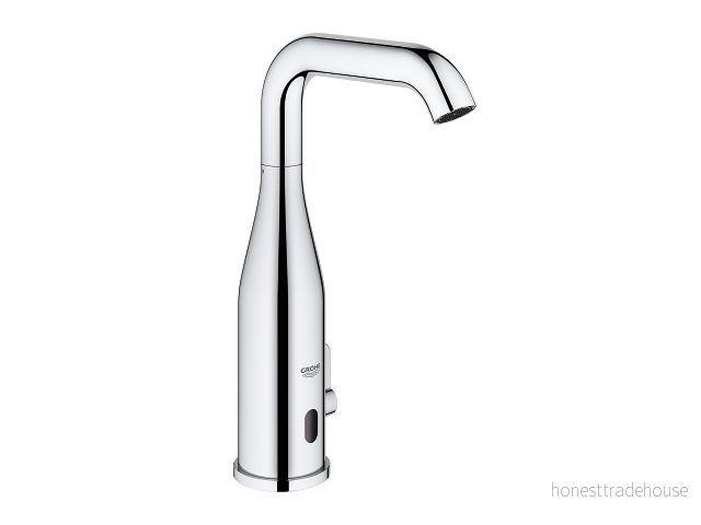 Grohe Essence E touch free washbasin fitting with temperature control 6V, chrome 4005176415678