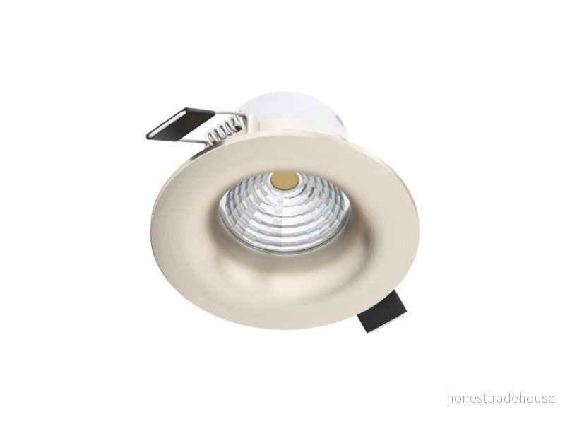 EGLO Inbyggnadsspot Saliceto rund styv 2 700K nickel 9002759982447