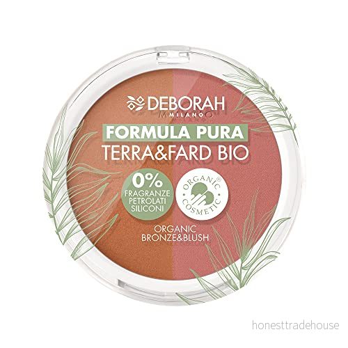Deborah Earth & Fard Pure Formula med ekologiska och veganska råvaror Värmer upp färgen ger en strålande finish Perfekt för känslig hud Färg nr 3 solbränna, 9 gr 8009518429152