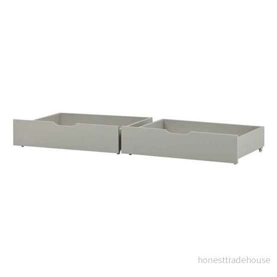 Hoppekids Sänglåda IDA MARIE 2 pack, Dove Grey 5706558042381