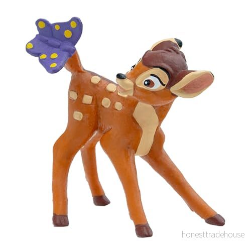 Bullyland 12420 Leksaksfigur Bambi från Walt Disney Bambi, ca 6,5 cm, detaljerad, perfekt som en liten gåva för barn 3 år 4007176124208