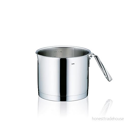 Kela 10963 kastrull, 1,8 l kapacitet: 14 cm diameter, 18/10 rostfritt stål med glans, induktionsvänlig, cailin 4025457109638
