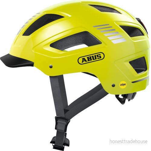 ABUS HYBAN 2.0 MIPS, Cykelhjälm Unisex, Gul (Signal Yellow), XL 4003318892059