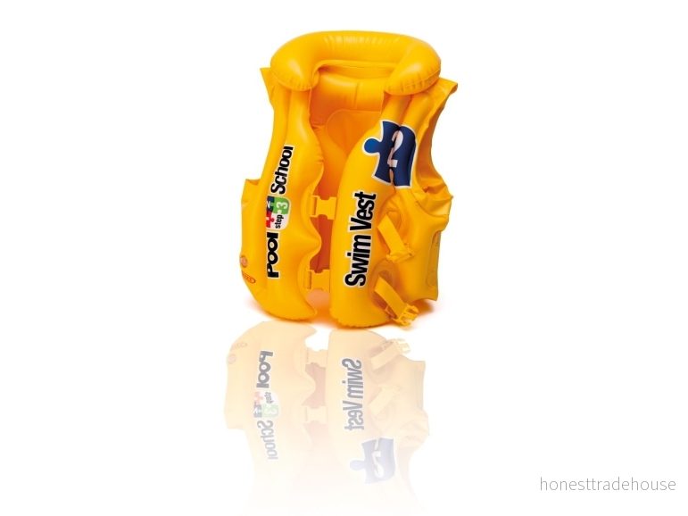 Intex Deluxe Simväst Pool School - Gul - 3–6 År 6941057456607