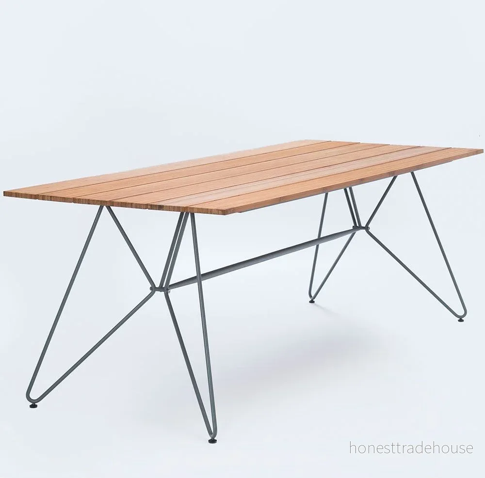 HOUE Sketch Dining Table Matbord Large Bamboo/Grey D220 x W88 H74 cm 5714098002482