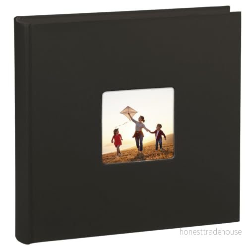 Hama Fotoalbum med 100 Svarta Sidor för 400 Foton Jumbo, 30 x cm, Svart 4007249025630