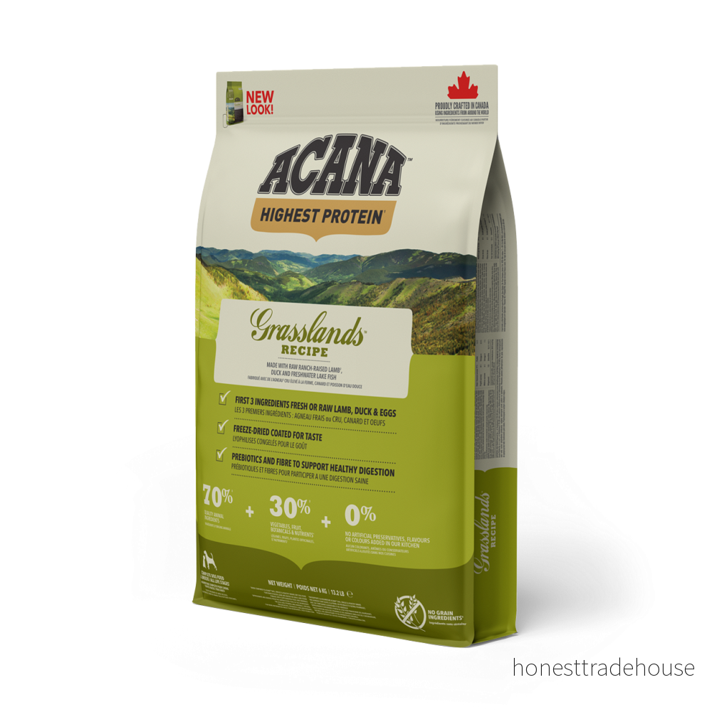 Acana Grasslands Torrfoder - Hund 6 kg 64992542603