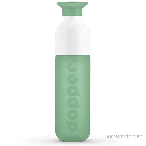 Dopper Original vattenflaska Moody Mint 450ml BPA fri flaska, läckagesäker, återanvändbar, tunn, lätt dricksflaska för sport, fitness, skola, utomhus och kontor 8718469123759