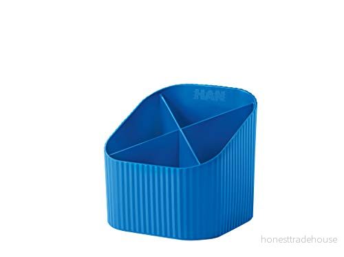 HAN skrivbordskoger Re X LOOP säger ja till 100% återvinningsbar, modern, ung design för alla skrivbordsredskap, blå, 17238 914 4012473172838