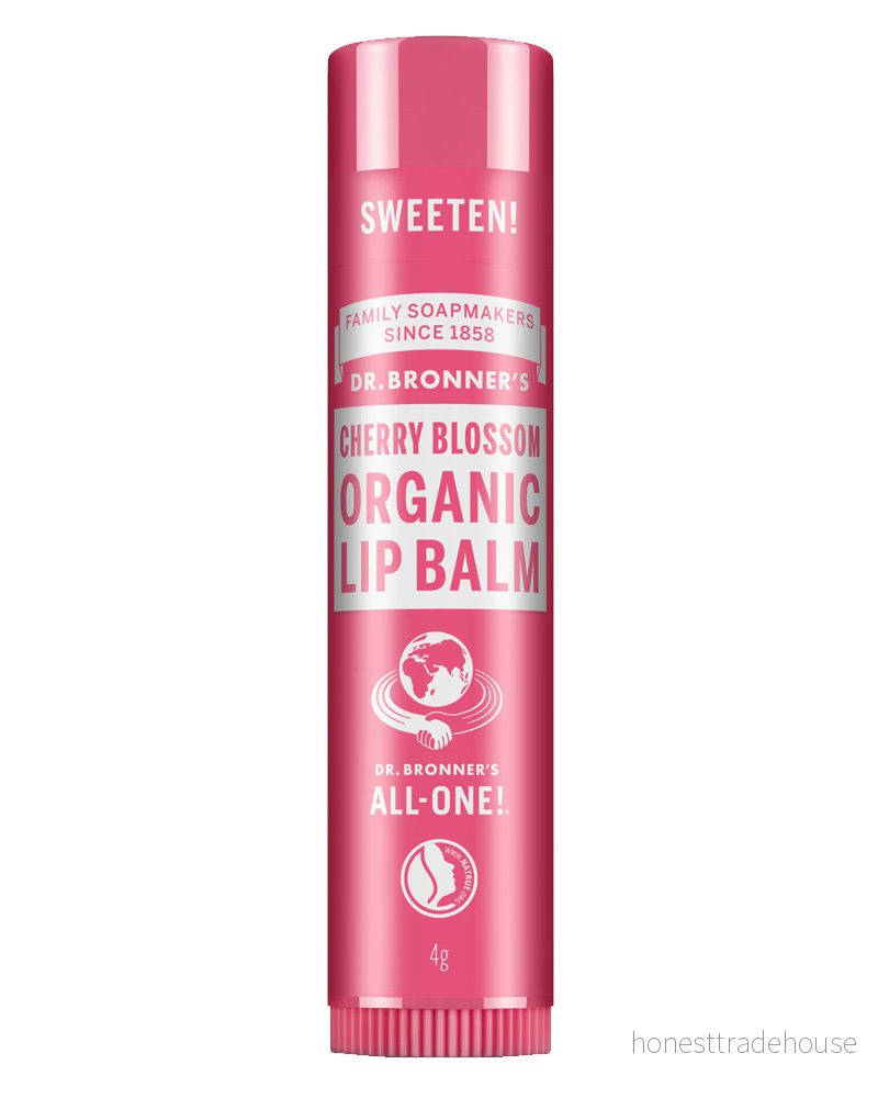 Dr. Bronner's Cherry Blossom Organic Lip Balm Hang Pack 18787251911