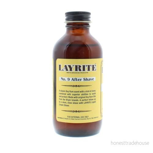 Layrite No.9 Bay Rum Aftershave 118 ml kylning uppfriskande lugnande 857154002011