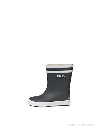 Aigle Unisex Baby Flac 2 gummistövlar, Kolgrå, 23 EU 3246578891351