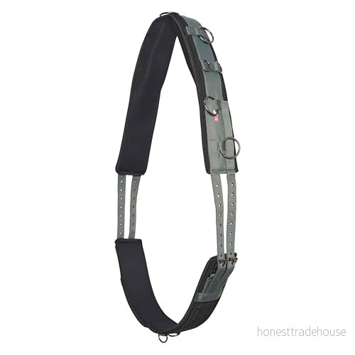 Imperial Riding Longerbälte "IRH Deluxe Extra", ergonomisk design med motstånd och metallringar, mörk salviagrön, full 8714184887532