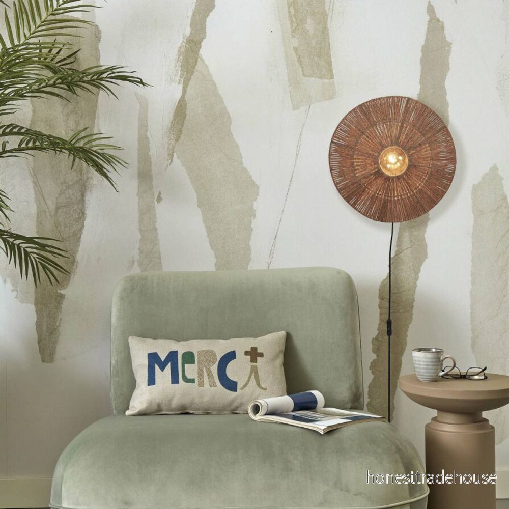GOOD & MOJO Iguazu vägglampa Ø40cm naturlig 8716248090759