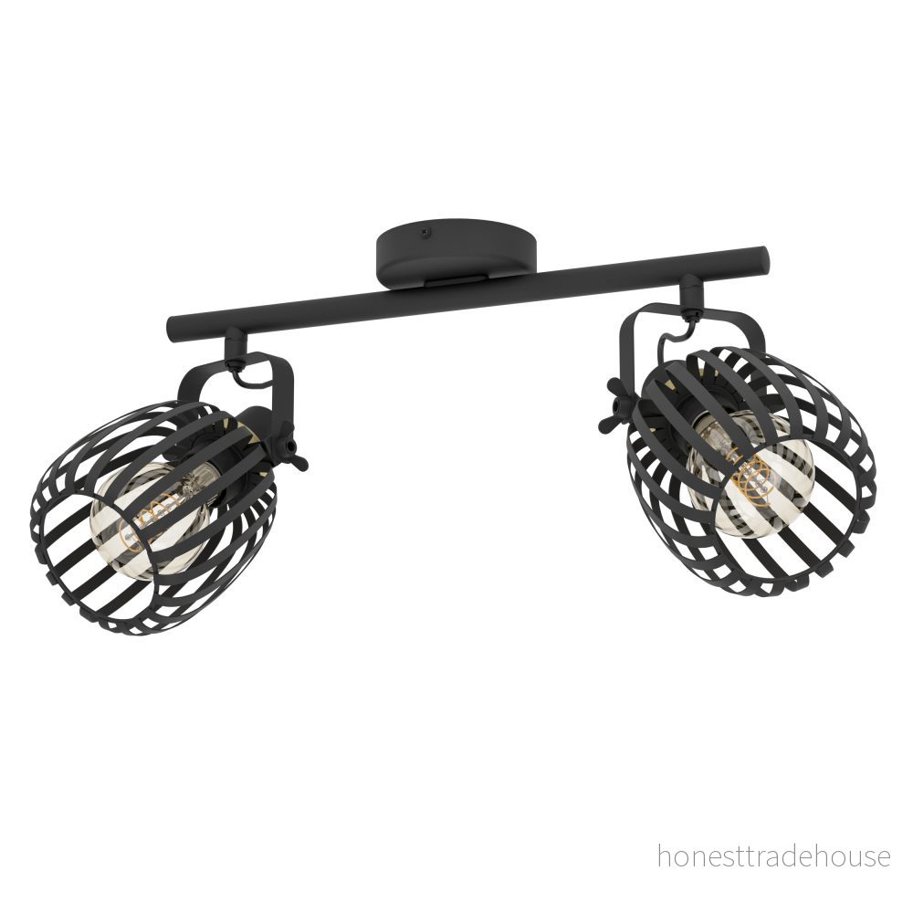 EGLO GIRONA spot rail 2L black/brushed brass 9008606258598 EGLO GIRONA spot rail 2L black/brushed brass 9008606258598