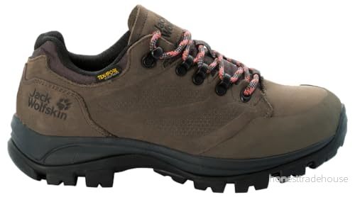 Jack Wolfskin Rebellion Texapore Low W promenadsko för kvinnor, Brun fantom, 39.5 EU 4064993191080