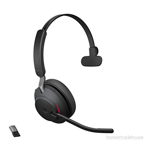Jabra Evolve2 65 – Trådlöst headset – Bullerdämpande – Microsoft Teams-certifierade – Mono hörlurar – Svart 5706991022964 Jabra Evolve2 65 – Trådlöst headset – Bullerdämpande – Microsoft Teams-certifierade – Mono hörlurar – Svart 5706991022964