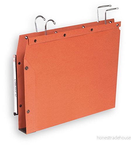 ELBA 100330429 Tub Ultimate hängmatta A4 25 pack i orange med 30 mm plastgolv vertikal märkning skåp perfekt för lösa bladskåp på kontoret och myndigheten 3362944000025