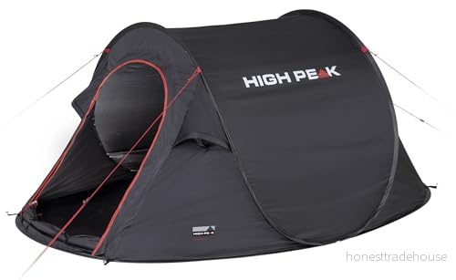 High Peak Vision 2, Camping, Tunneltält, 1,86 kg, Svart 4001690102803