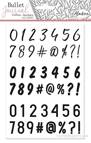 Aladine Bullet Journal Foam Stamps Numbers 3660016039509