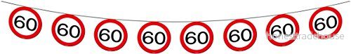 Folat 60 år Trafikskylt Garland 12 meter 8714572051859