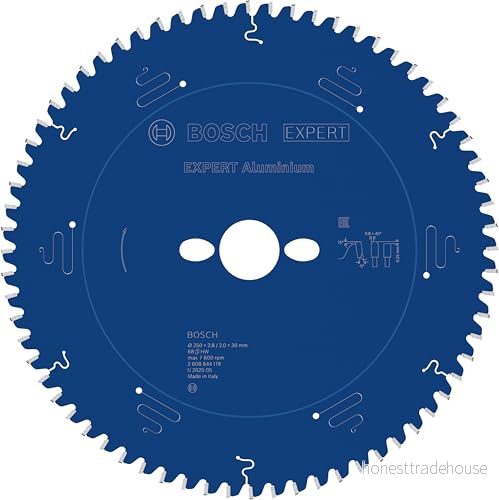Bosch Circular Saw Blade 250 x 30 2.8 mm 68T Expert for Aluminium 3165140796859