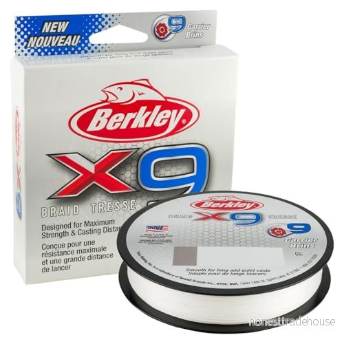 Berkley Unisex’s X9 kristall flätad fiskelina, 165yd/2,9 kg 28632297803