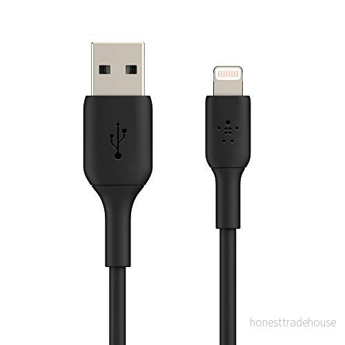 Belkin Lightning Kabel (Boost Charge /USB für iPhone, iPad, AirPods) MFi zertifiziertes iPhone Ladekabel (Schwarz, 3 m) 745883788682