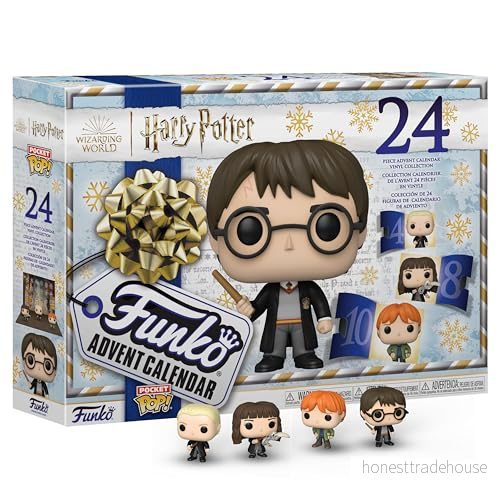 Funko Adventskalender: Harry Potter Rubeus Hagrid 24 dagar av överraskningar samlarvinylminifigurer mysterielåda presentidé julklapp för flickor, pojkar och barn nedräkning till jul 889698619844