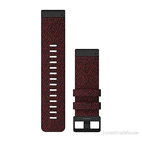 Garmin QuickFit 26 klockarmband röd (Heathered Red) nylon 753759233280