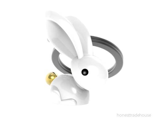 Hase nyckelhängare bunny vit hematit guld metall kanin påsk MTM SH 69 5404006034000