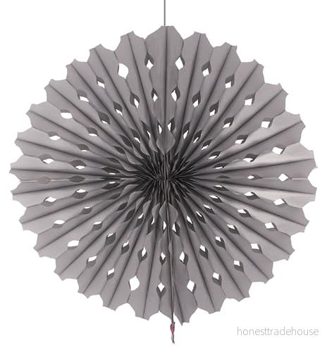 Folat Honeycomb Fan Silver 45cm 8714572603515
