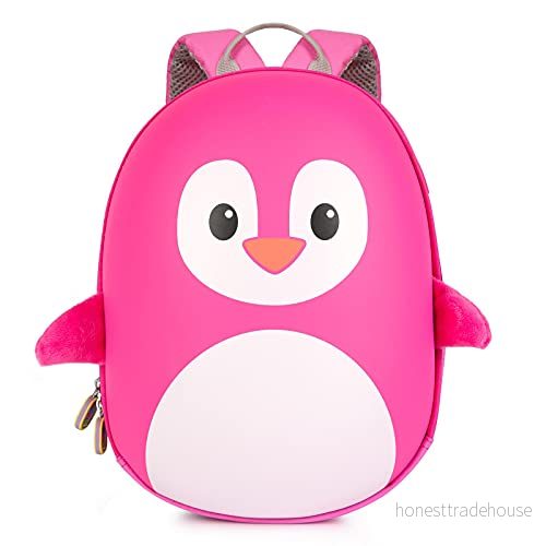 boppi Tiny Trekker Barn Resor Semesterryggsäck 4 liter, Rosa pingvin, Talla única 5060459741775