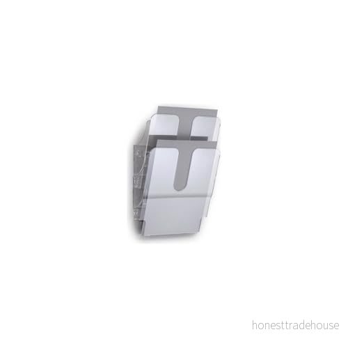 Durable 1709008400 broschyrställ vägg Flexiplus 2, A4 stående) 1 set, transparent 7318089008408