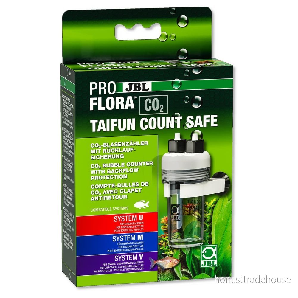 JBL ProFlora Taifun CO2 Bubbelräknare Med Backventil 4014162646804
