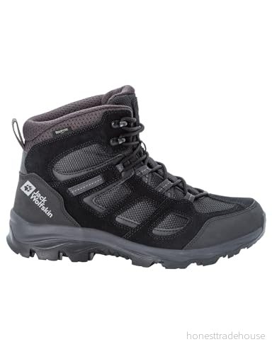 Jack Wolfskin Herr Vojo 3 Texapore Mid M utomhusskor, svart, 48 EU 4064993754612