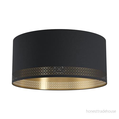 Eglo Taklampa Esteperra – 47,5 cm – E27-sockel – Svart/Guld 9002759992729 Eglo Taklampa Esteperra – 47,5 cm – E27-sockel – Svart/Guld 9002759992729