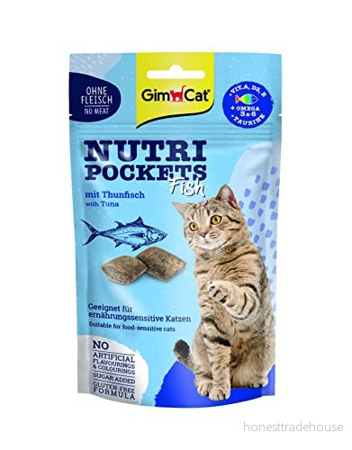 GimCat Nutri Pockets Fish Tuna Knäckigt kattgodis med funktionella ingredienser 1 påse (1 x 60 g) 4002064419633