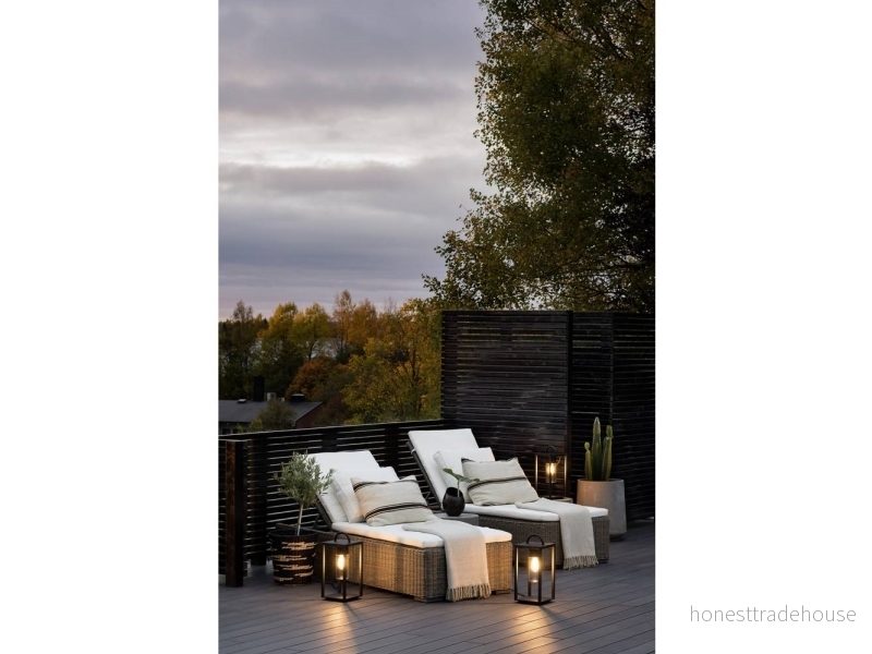 Konstsmide Bologna terrasslampa i lanterninform, E27 7318307532753