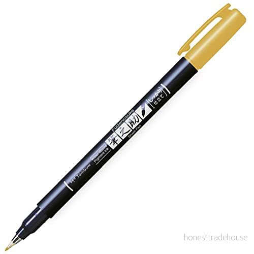 Tombow WS BH25 pensel penna Fudenosuke hård spets röd 4901991647907