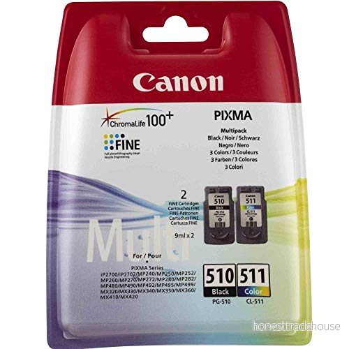 Canon bläckpatron CL511 PG510 färger cyan magenta gul flerpack original 4960999974231