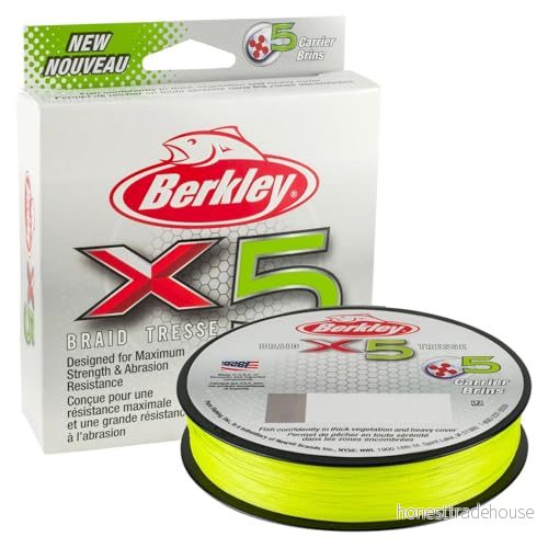 Berkley X5 150M Fluro Grün Geflochtene Schnur 28632296424