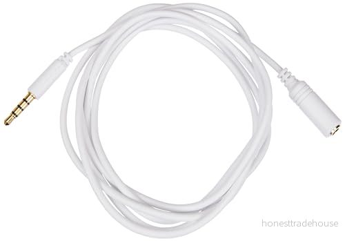 Goobay 62361 AUX förlängningskabel ljudkabel anslutningskabel telekabel uttag 3,5 mm kontakt (4 stifts, stereo) > 4040849623615